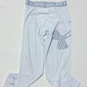 Heatgear under armour youth large white undergear 3/4 length